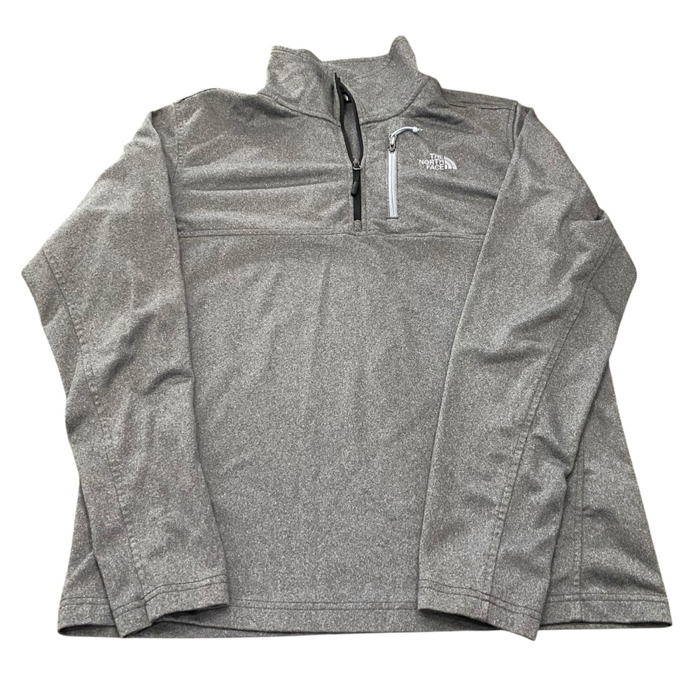 The North Face Men's Gray Quarter-Zip Pullover Jacket